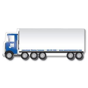 25 Sheet Truck with Trailer Sticky Notes (7.25x2.875)