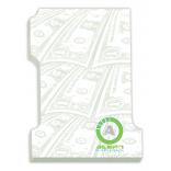 25 Sheet BIC 4 x 3 Number One Shaped Adhesive Notepad