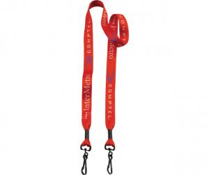 3/4&quot; 2-Ended Dye-Sublimated Lanyard with Metal Swivel Snap Hook 