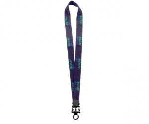 1&quot;Dye-Sublimated Lanyard with Plastic Snap-Buckle Release and Plastic O-Ring 