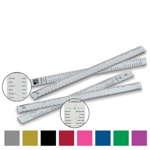 12 inch Alumicolor US States and Capitals Aluminum Reference Ruler