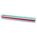 6 inch Alumicolor Color Coded Architect Triangular Solid Scale