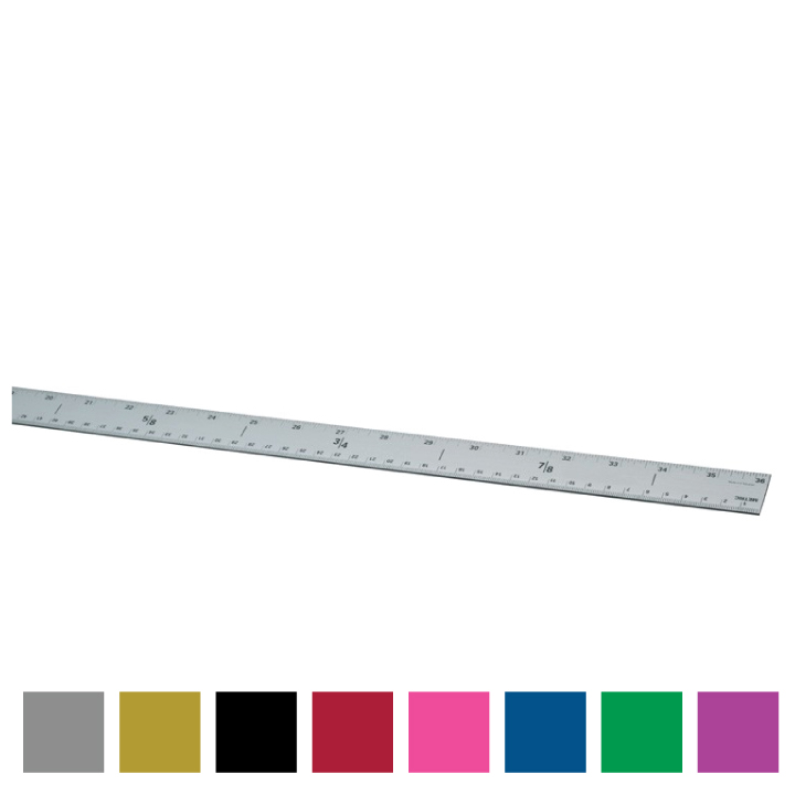 Custom Printed 36 inch Yardstick Alumicolor Straight Edge Ruler