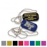 Alumicolor Dog Tag with 24 inch Ball Chain