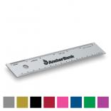 6 inch Alumicolor Straight Edge Ruler with Center Finding Back