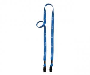 1/2&quot; 2-Ended Dye-Sublimated Lanyard with Metal Bulldog Clip 