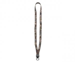 1/2&quot; Dye-Sublimated Stretchy Elastic Lanyard with Plastic Clamshell &amp; O-Ring 