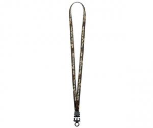 1/2&quot; Dye-Sublimated Stretchy Elastic Lanyard w/Plastic Snap-Buckle Release &amp; O-Ring 