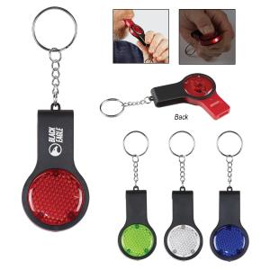 Powerful Light Key Chain With Safety Whistle