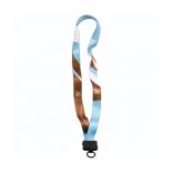 3/4" Dye Sublimated Lanyard with Plastic Clamshell and O-Ring 
