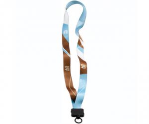 3/4&quot; Dye Sublimated Lanyard with Plastic Clamshell and O-Ring 