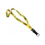 3/4" Dye Sublimated Lanyard with Slide-Release and Metal Split-Ring 