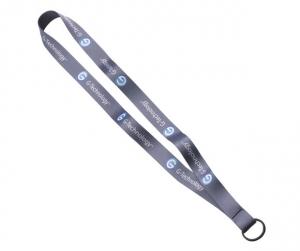 3/4&quot; Polyester Dye Sublimated Lanyard with Metal Split Ring 