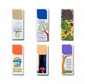 2 x 5 Eco Friendly Plantable Seed Paper Square Bookmark