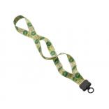 3/4" Recycled PET Dye Sublimated Lanyard with Plastic Clamshell and O-Ring 