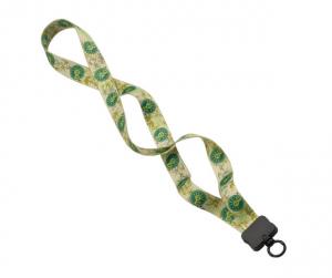 3/4&quot; Recycled PET Dye Sublimated Lanyard with Plastic Clamshell and O-Ring 