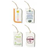 Curve Shaped Seed Paper Product Tag