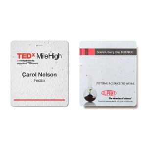 Large Seed Paper Name Badge