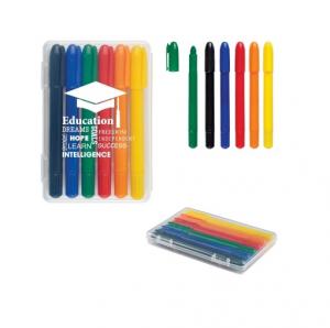 Retractable Crayons In Case