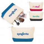 Cotton Canvas Cosmetic Bag