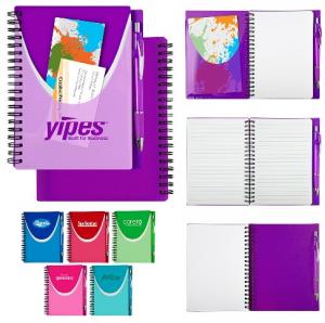 Bright Colored Notebook with Pen