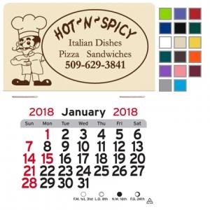 Pizza Man Self-Adhesive Calendar