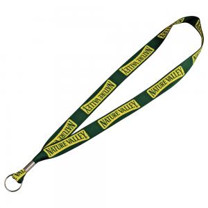 Full Color 1&quot; Lanyard w/ Ring