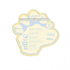 Full Color Paw Shaped Dry Erase Memo Board