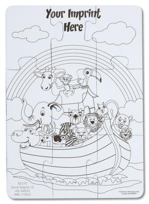 Noah's Ark Coloring Puzzle