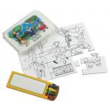 Zoo Coloring Puzzle in Clear Plastic Tub