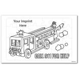 Fire Safety Coloring Tray Puzzle