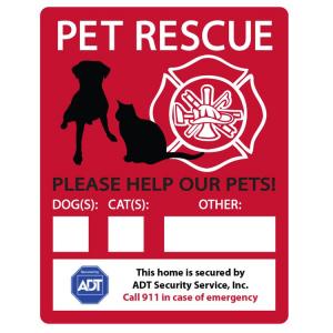 Pet Rescue Window Decal