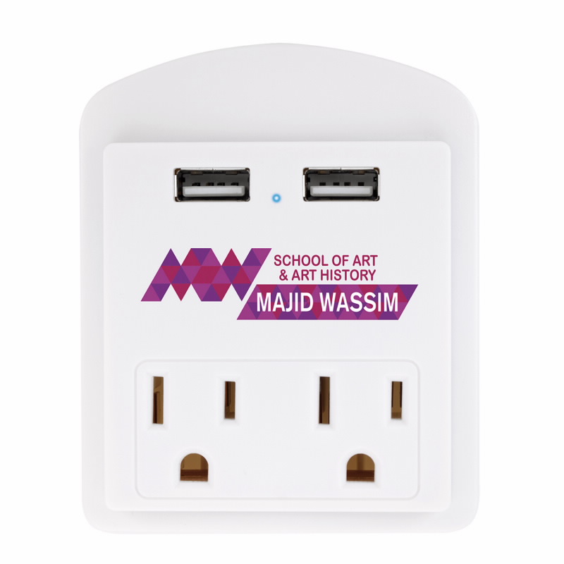 Promotional USB Wall Adapter with Phone Holder