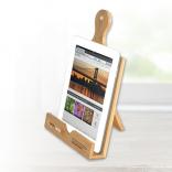 Bamboo Cookbook and Tablet Stand