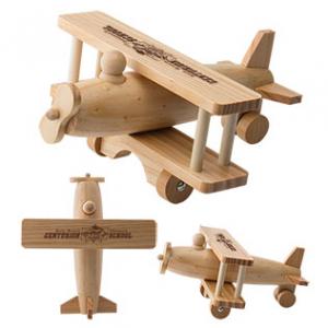 Natural Wooden Airplane