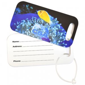 Full Color Rectangle Metal Luggage Tag