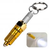 Metal Spark Plug Key Ring Light
