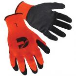Hi-Viz Textured Latex Palm Coated Gloves