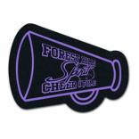 King Size Cheerleader Megaphone Recycled Tire Coaster