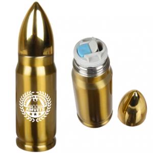 12 oz. Gold-Finish Bullet Bottle
