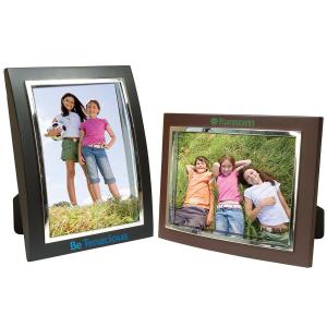 Curved Plastic with Metal Border Photo Frame 4 x 6