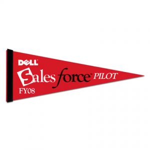 9 x 24 Colored Felt Pennant - With 1 inch Sewn Strip