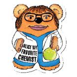 Science Chemist Theme Stock Design Bear Magnet