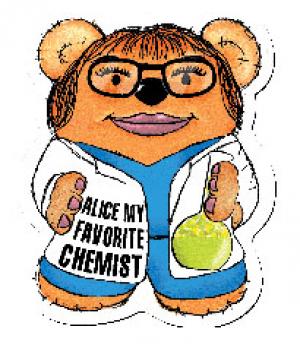 Science Chemist Theme Stock Design Bear Magnet
