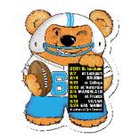 Football Theme Stock Design Bear Magnet