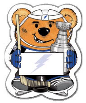 Hockey Theme Stock Design Bear Magnet