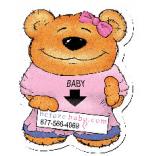 Maternity Theme Stock Design Bear Magnet