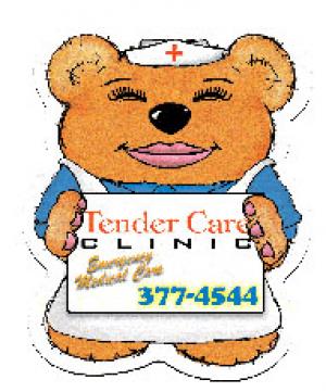 Nurse Theme Stock Design Bear Magnet