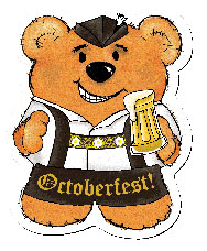 Octoberfest Theme Stock Design Bear Magnet