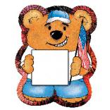 Patriotic Theme Stock Design Bear Magnet